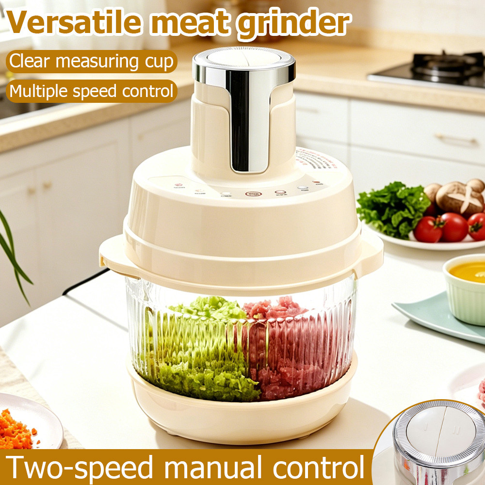 5L Meat Grinder Food Processor 2-in-1 Dough Mixer Chopper Blender 500W Mesin Pengisar Daging 手自一体和面绞肉机