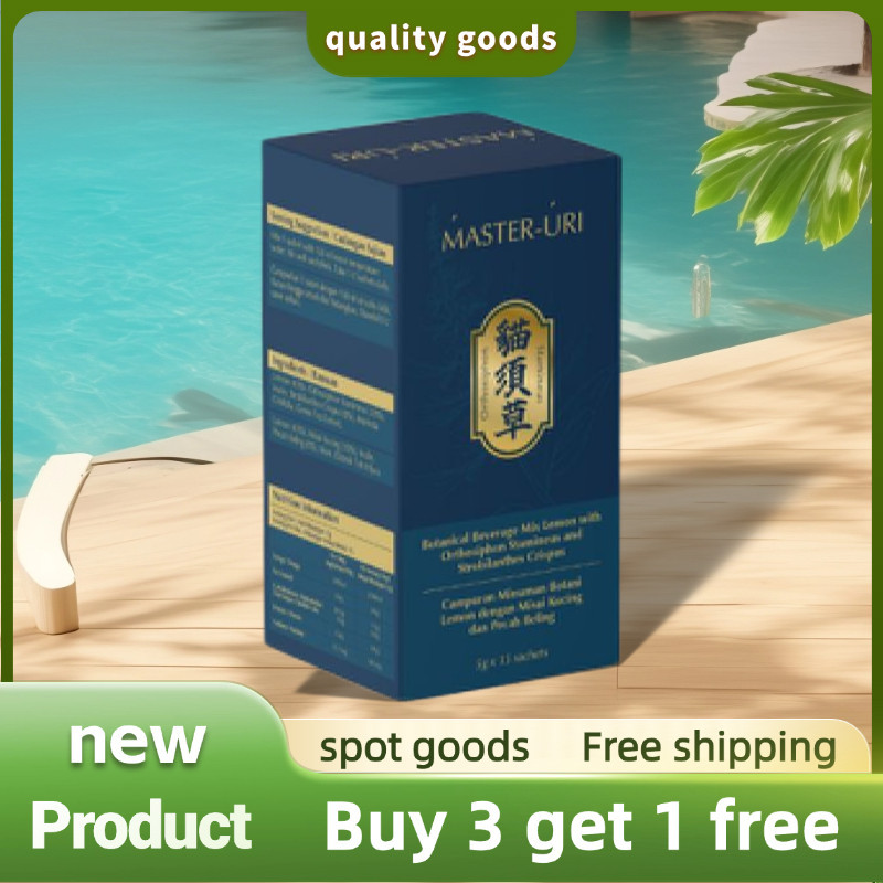 【BUY 3 FREE 1】 Cat’s Whiskers 15 Sachets Uric Acid, Anti-Inflammatory & Kidney Support with Blood 
  EXP2027 halal nuts