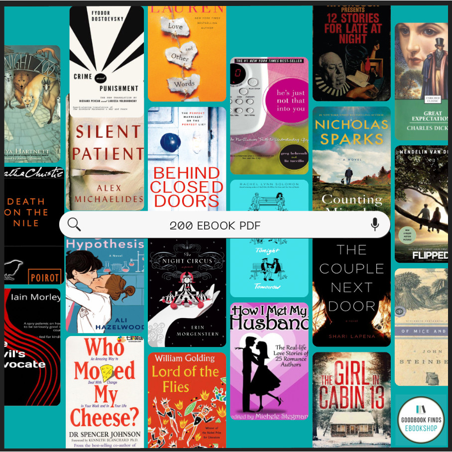 [Softcopy] 200 Books Bundle | English ebooks | Classic Novel Story | Young Adult Romantic Thriller Fiction Novel Ebook