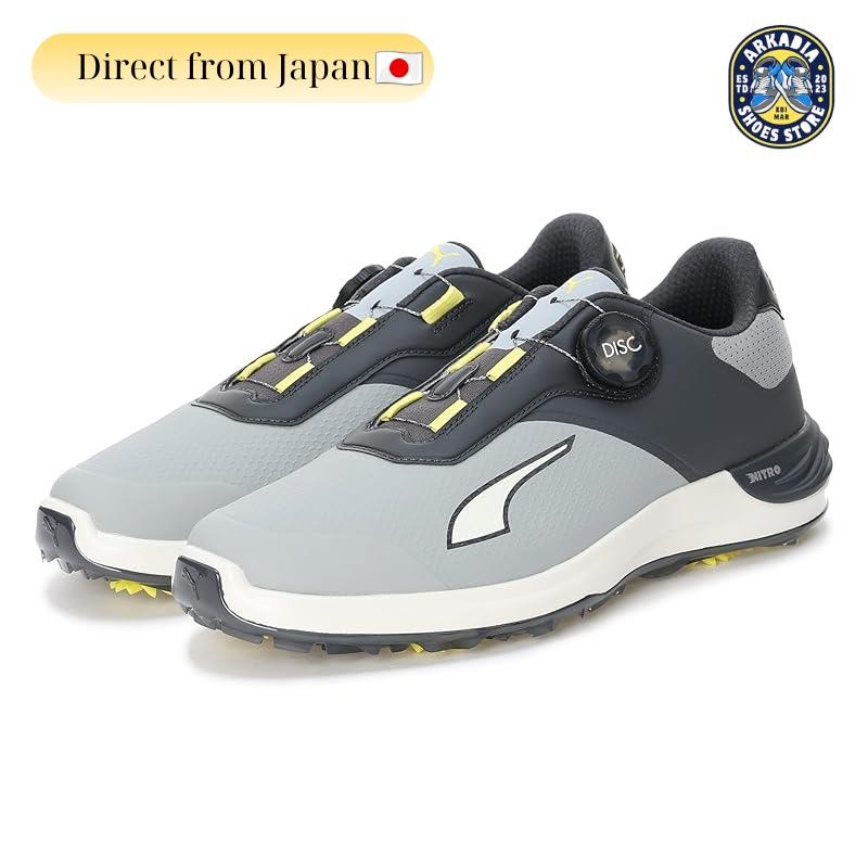 Puma Golf Shoes Power Adapt Nitro Disc Men's Grey Echo/Warm White/Dasheen Grey Puma Golf Shoes Power Adapt Nitro Disc Men?s Puma White/Puma Black/Dark Amethyst Puma Golf Shoes Power Adapt Nitro Disc Men's Puma White/Puma Black/Fiery Red
