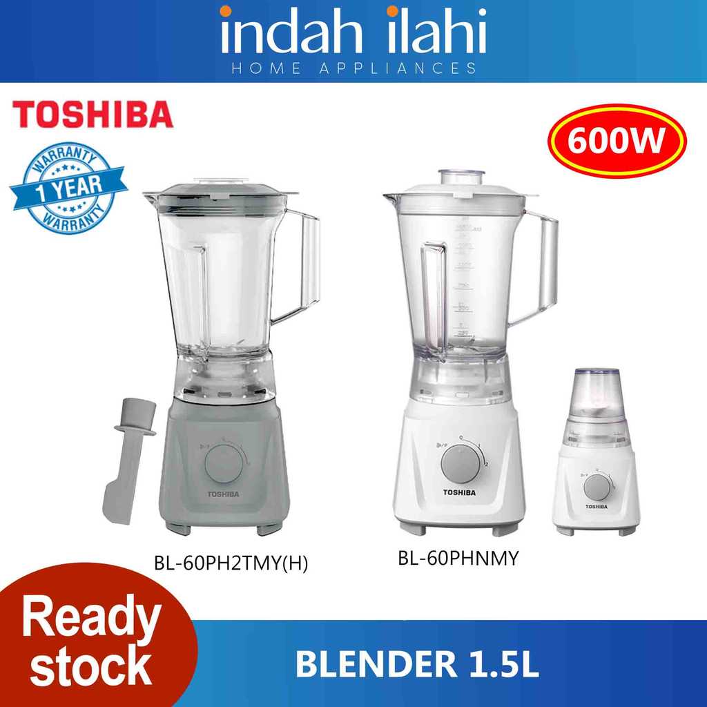 Toshiba Mesin Pengisar Makanan Blender ( 1.5 L ) BL-60PHNMY BL-60PH2TMY(H) Blender Elektrik