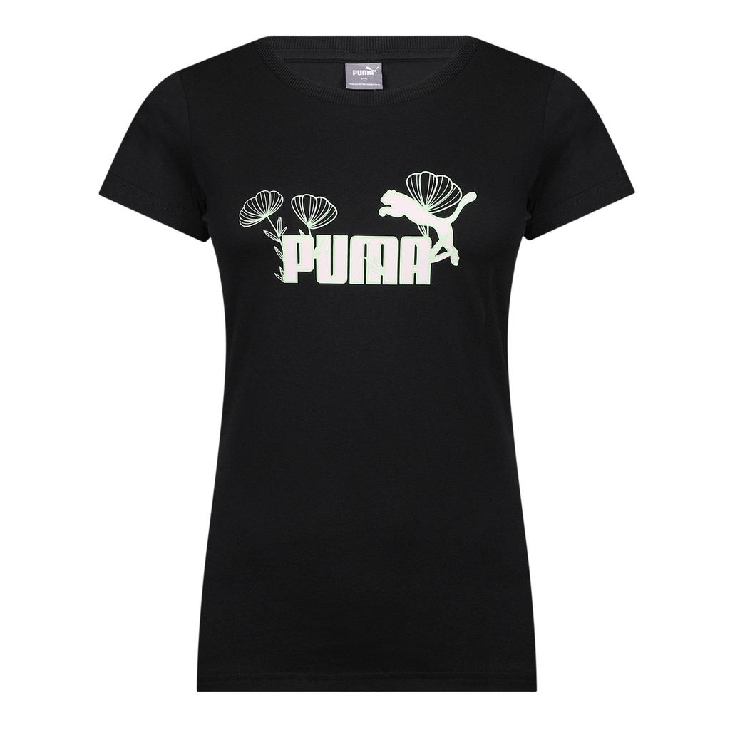Puma Womens Graphic Tee Womens (PUMA Black) - Sports Direct