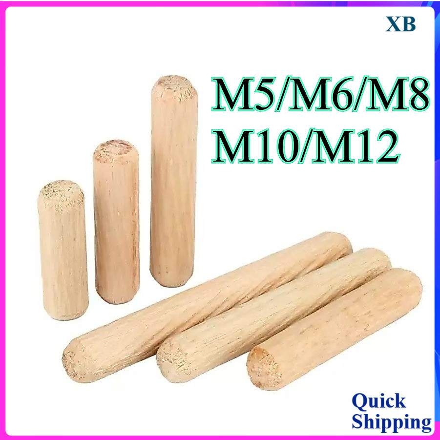 Log stoppers, wood nails, solid wood sticks, tenons, twill wedges, bolts, logs, small wood dowels, wardrobe cabinet connectors M5/M6/M8/M10/M12【XB-ZZ-P】