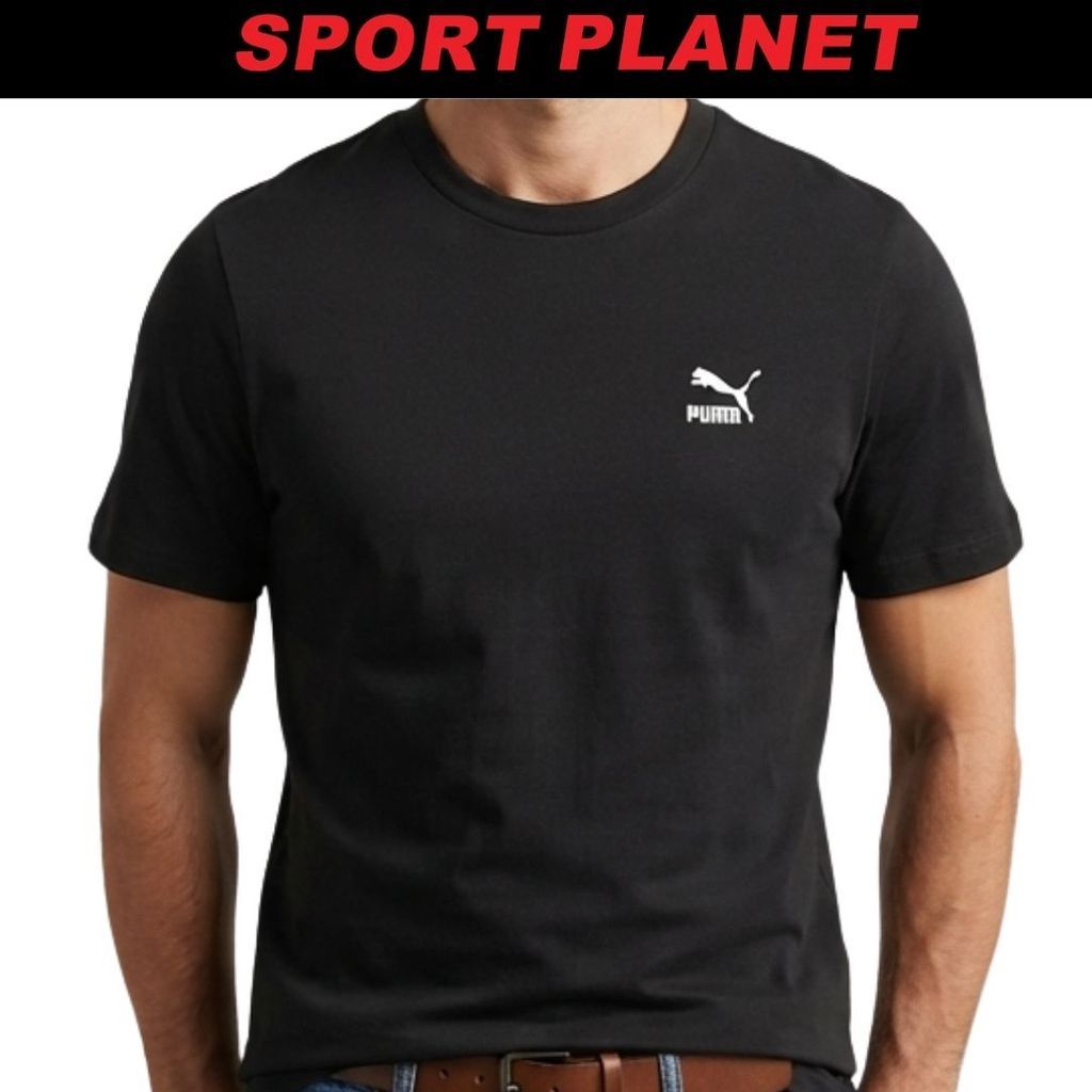 Puma Men Classics Small Logo Short Sleeves Tee Shirt Baju Lelaki (679187-01) Sport Planet 31-21