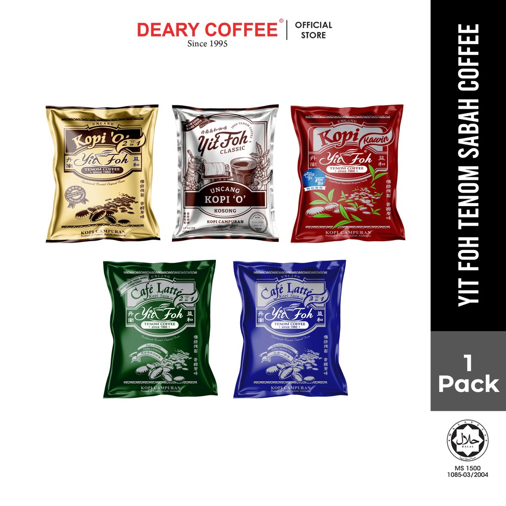 Tenom Yit Foh Sabah Coffee沙巴咖啡 Kopi O/Kopi O 2in1/Café Latte 2in1/Café Latte 3in1/Kopi Kawin Instant Coffee Minuman Kopi