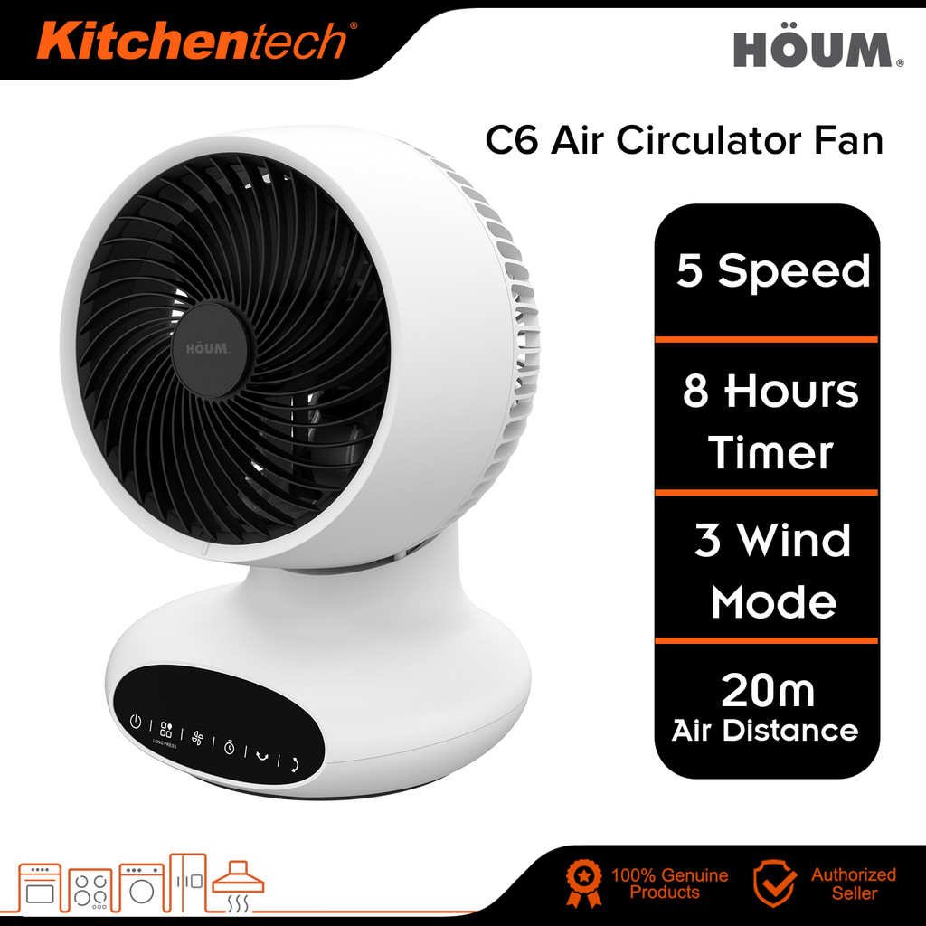 Houm C6 / C8 Air Circulator Fan Table Fan Kipas Meja Circulator Strong Powerful Wind