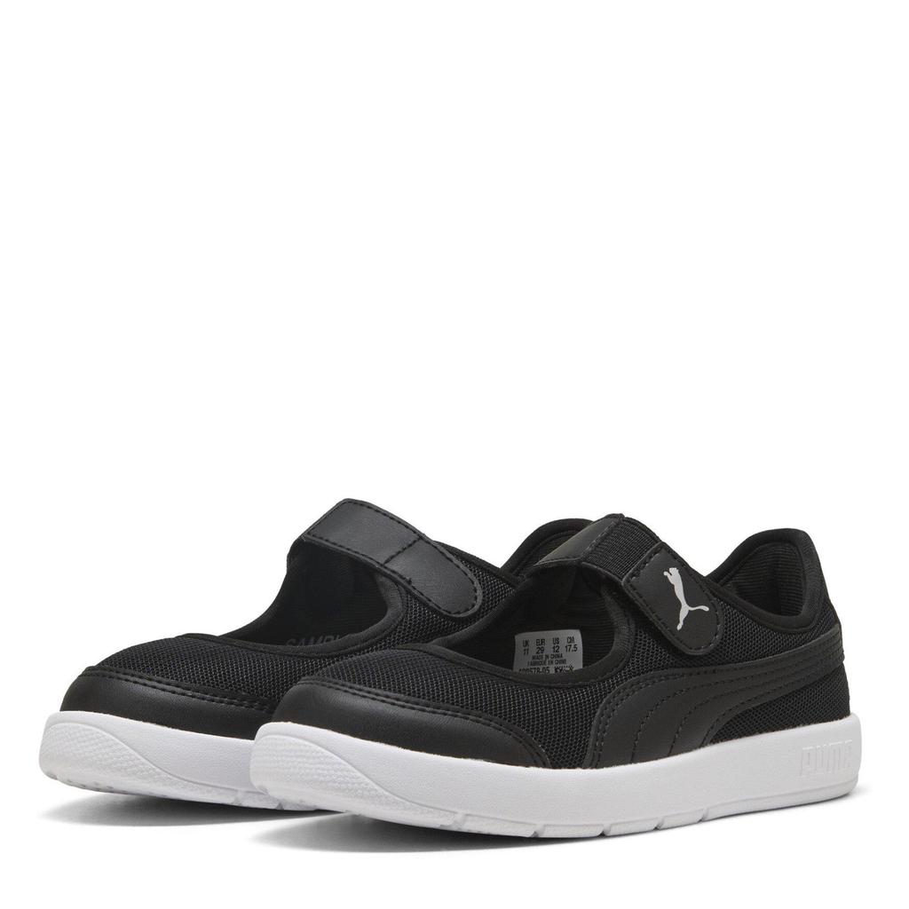 Puma Child Girls Courtflex v3 Lina Childrens Shoes (Puma Black/Blk) - Sports Direct