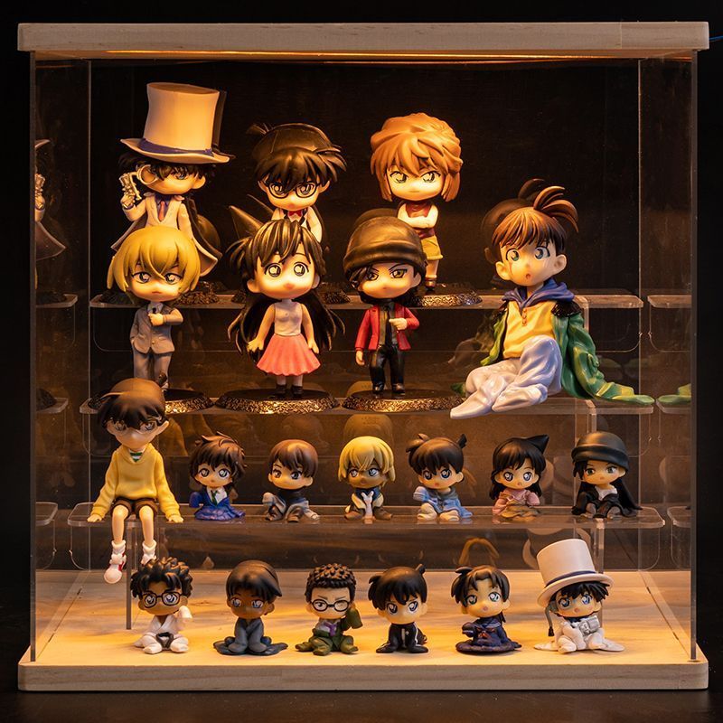 Detective Conan Full Set Figure Kudo Shinichi Maori Lan Ashhara Aikid q Version Two-Dimensional Birthday Gift Box