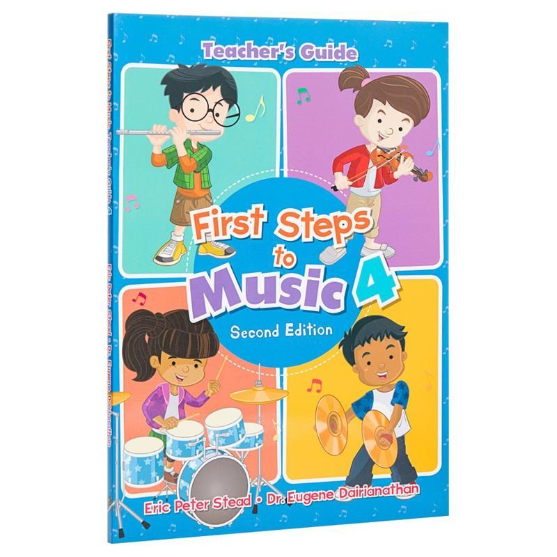 Singapore Imported Original Music First Step Teacher's Book 4 with Audio Can Match Small Reading List Point Reading Pen First Steps To Music Primary 4 Teachers Guide Books