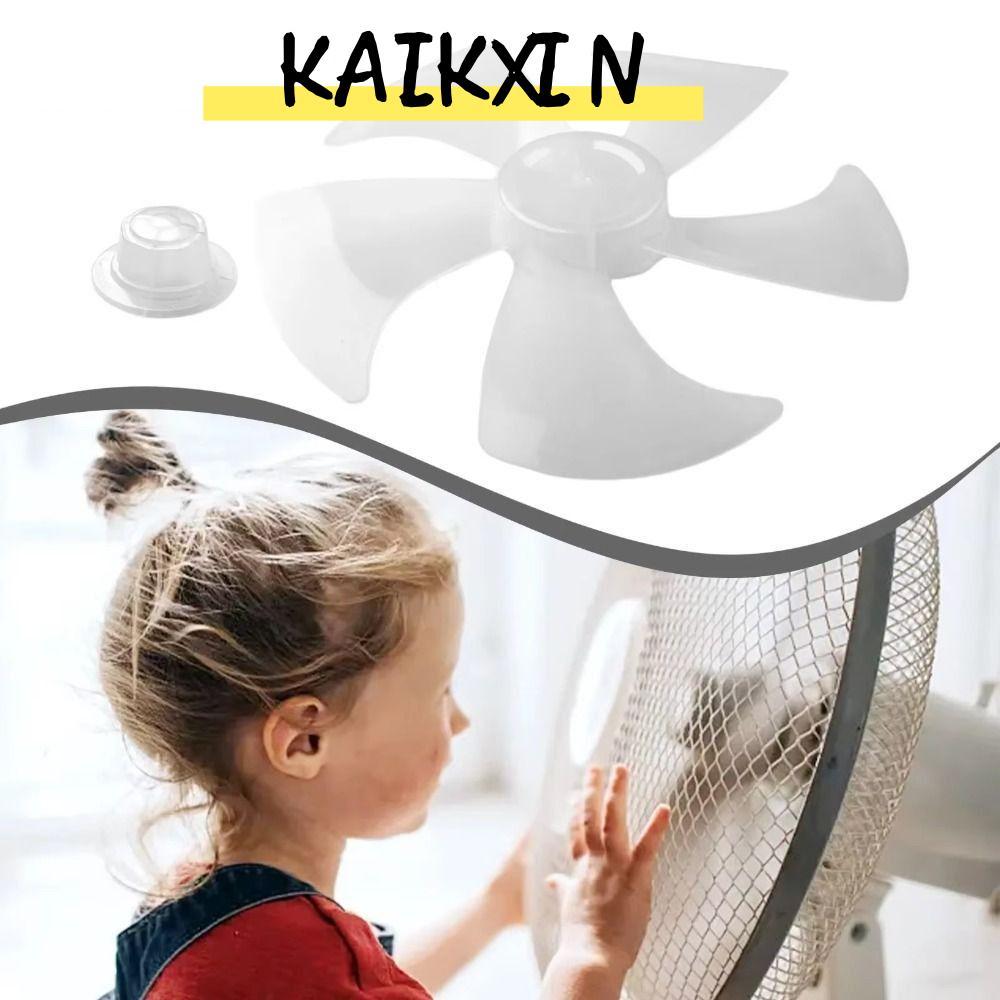 KAIKXIN Fan Blade, Big Wind Slow Noise Five Blades Fan,  Plastic Fan Accessories for Pedestal Fan Table Fan Wall Fan