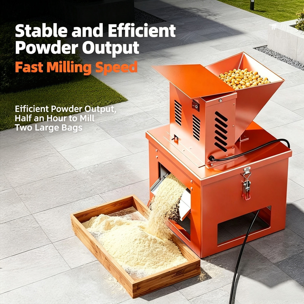 Small Automatic Flour Mill Grain Grinder Corn Wheat Herb Grinding Machine Mesin Pengisar Tepung Bijirin 研磨机 磨粉机
