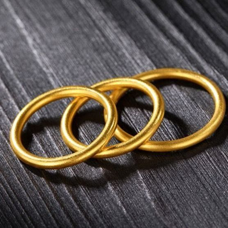 Cincin Belah Rotan Licin Rata CBR Fesyen Emas Tulen 916  916 Gold Plain Ring 916