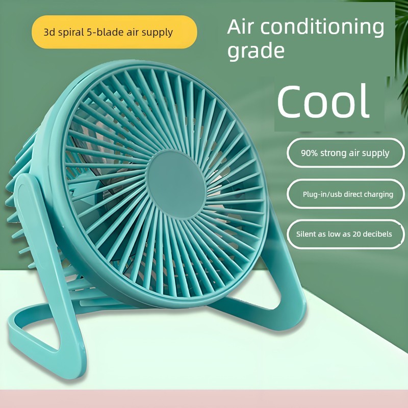 Kipas dinding mini kipas angin meja p Usb Small Fan Quiet Office Desktop Mini 13cm 20cm Computer Household Student Dormitory Bed Desktop Charging Small Electric Fan Portable Desktop Plug-In Small Large Wind Power 23cm Electric Fan