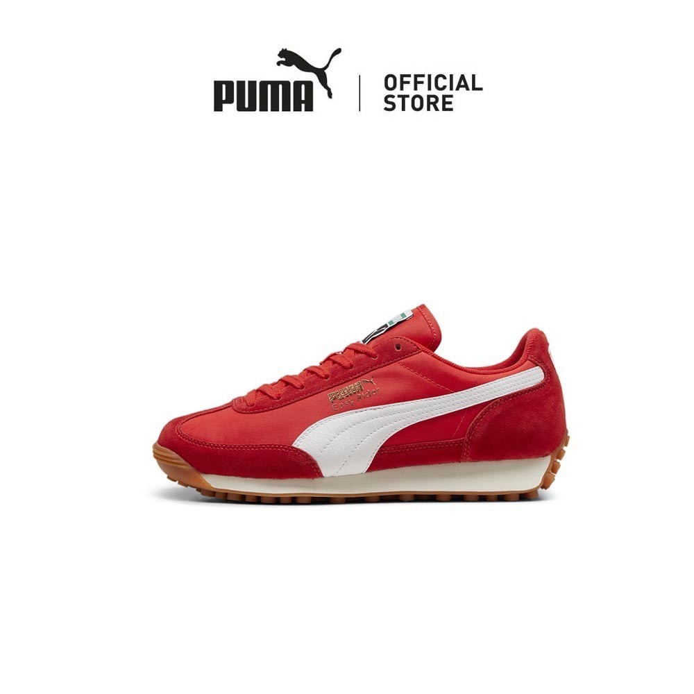 PUMA Unisex Easy Rider Vintage Sneakers (Red)