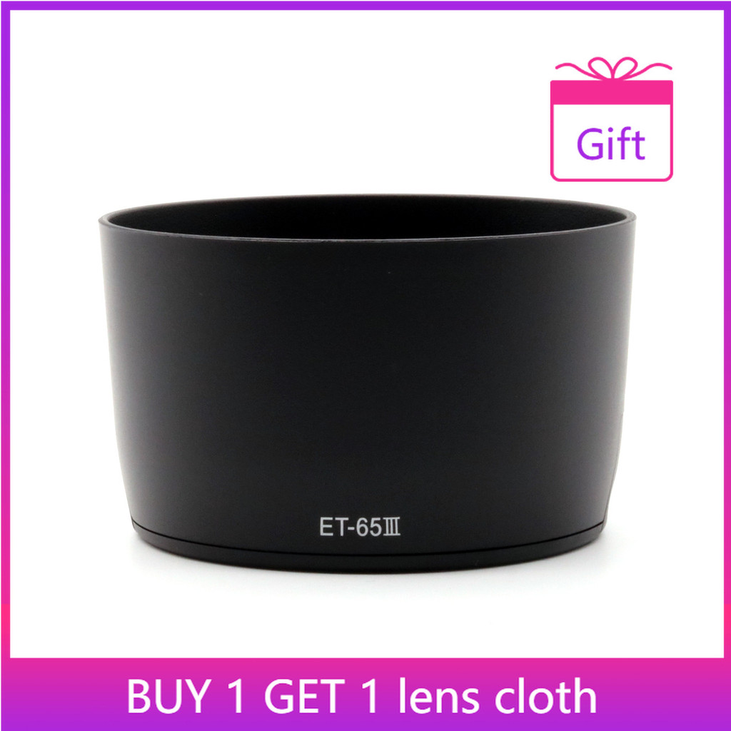 Lens Hood ET-65III For Canon EF 85mm f1.8 USM 100mm f2 USM 135mm f2.8 SF Replacement Bayonet Round Shade ET-65 III