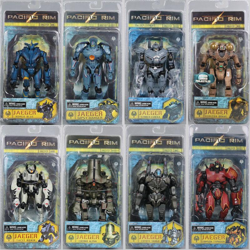 NECA Pacific Rim Mecha Storm Red Battle Damage Wanderer Alpha Urika Tango Wolf Model Figure