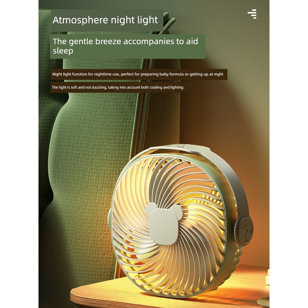 Kipas dinding mini kipas angin meja p Desktop Small Fan Quiet Office Charging Fan Small Household High Wind Mini Table Fan Blowing Portable Desktop