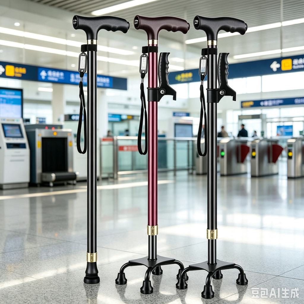 Elderly Crutches Shock-resistant Crutches Big Four-legged Cane、walking aid、walking cane、tongkat orang tua、tongkat lipat、 4 kaki、Foldable walking stick for elderly、tongkat kaki 4、拐杖椅子