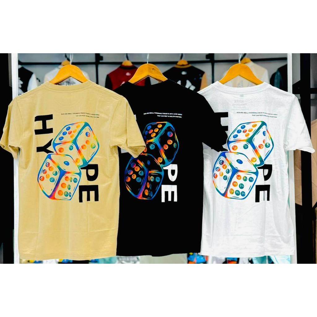 T-SHIRT HYPE NEW ARRIVAL 100% COTTON (SIZE XS TO XXL)