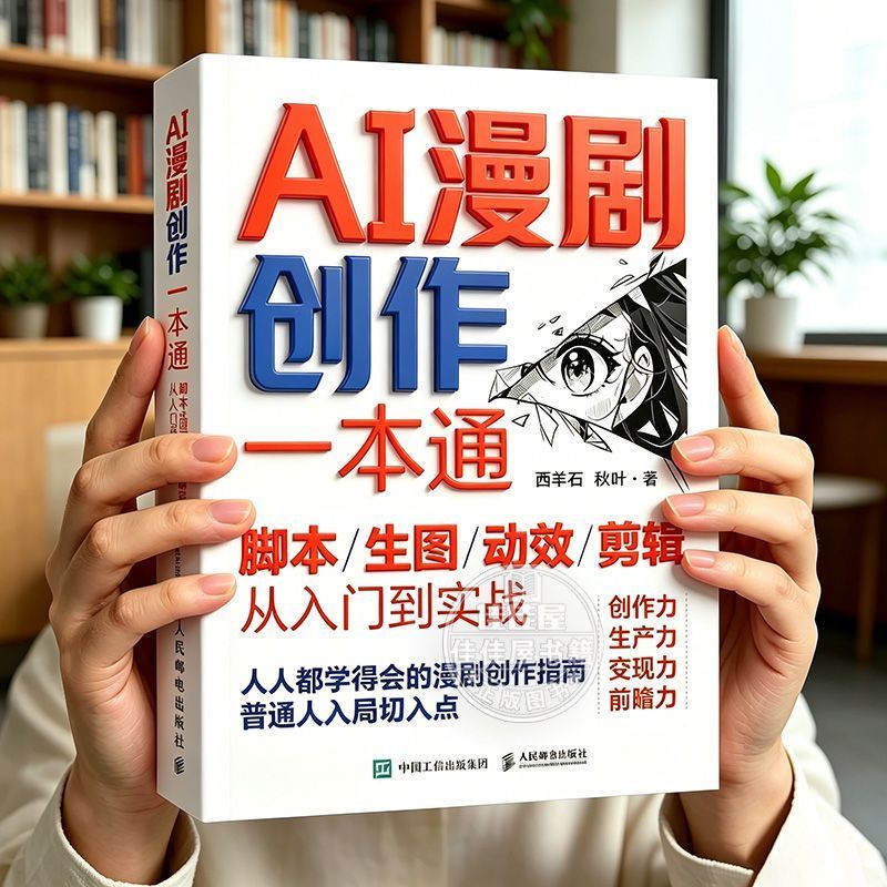 热卖中AI漫剧创作一本通脚本剪辑从入门到实ai动漫短视频短剧制作教程 AI Animation Drama Creation Guide: Script Editing from Beginner to Real AI Animation Short Video Drama Production Tutorial