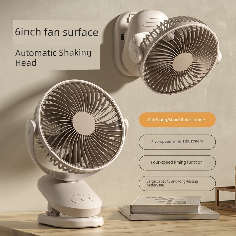 usb kipas mini mini kipas mini kipas aircond Small Small Fan Clip-On Office Desktop Silent Dormitory Student Baby Stroller Bed Portable usb Charging Fan
