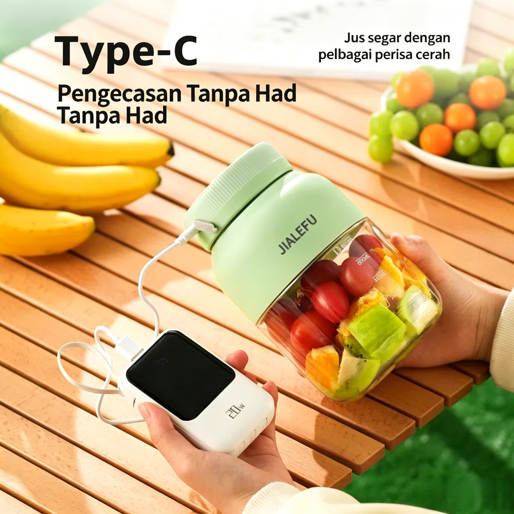 Mesin jus baharu, cawan jus, cawan jus boleh dicas semula, juicer rumah tangga mudah alih pelbagai fungsi kecil untuk pelajar.