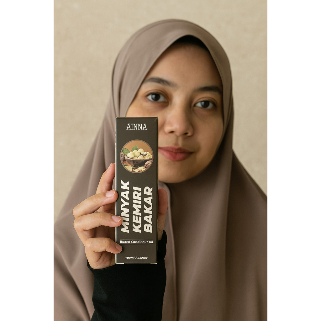 Versatile Essential AINNA 100ml Minyak Kemiri Bakar – Rambut Lebat Janggut Tebal & Sihat - Image 3