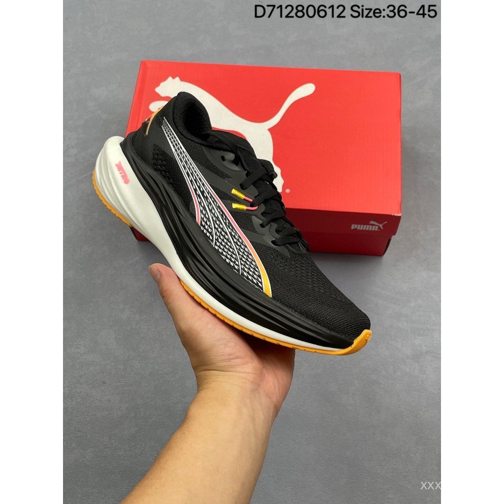 Puma shoes/Puma sneakers Deviate Nitro 3 男女跑步鞋 专业训练鞋休闲跑鞋足弓支撑回弹耐磨轻便透气排汗 7M7O