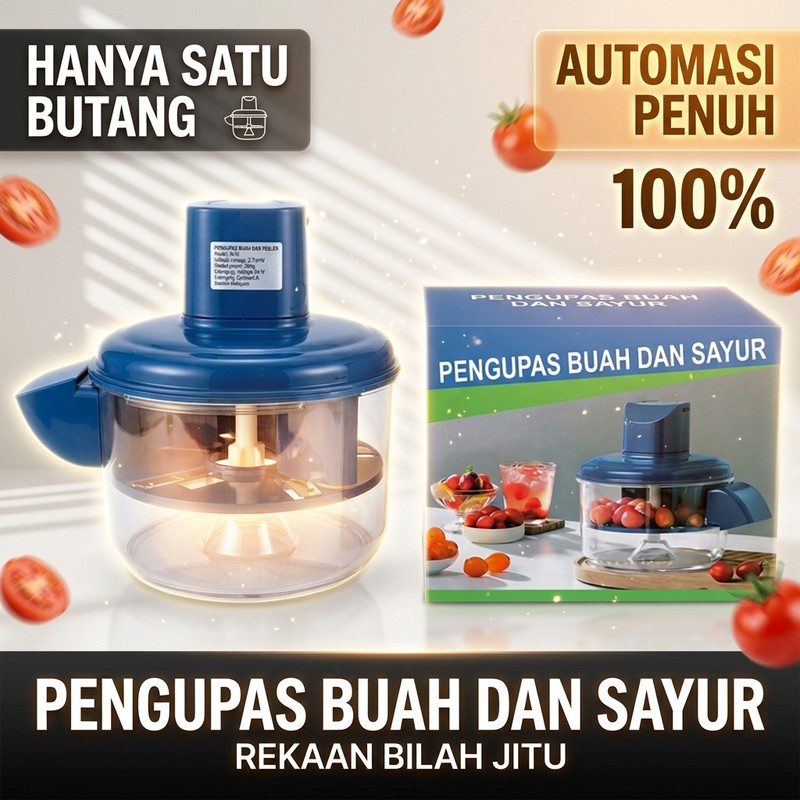 Electric Grape Peeler Mesin Kupas Anggur Automatik USB Auto Blue Pengupas Buah Tomato Ceri Senang Basuh