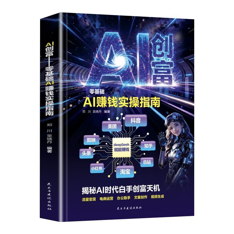 AI创富指南秘籍Deepseek从入门到精通从0到1 AI教你赚钱生财有道AI Wealth-Building Guide: Deepsee20260730