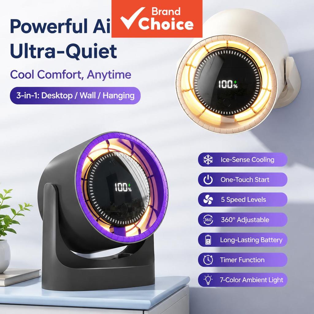 TKZJ 3-in-1 USB Mini Fan, LED Night Light, Wall & Desktop Portable Cooling Fan TKZJ Kipas Mini USB 3-dalam-1, Lampu Malam LED, Kipas Mudah Alih Dinding & Meja