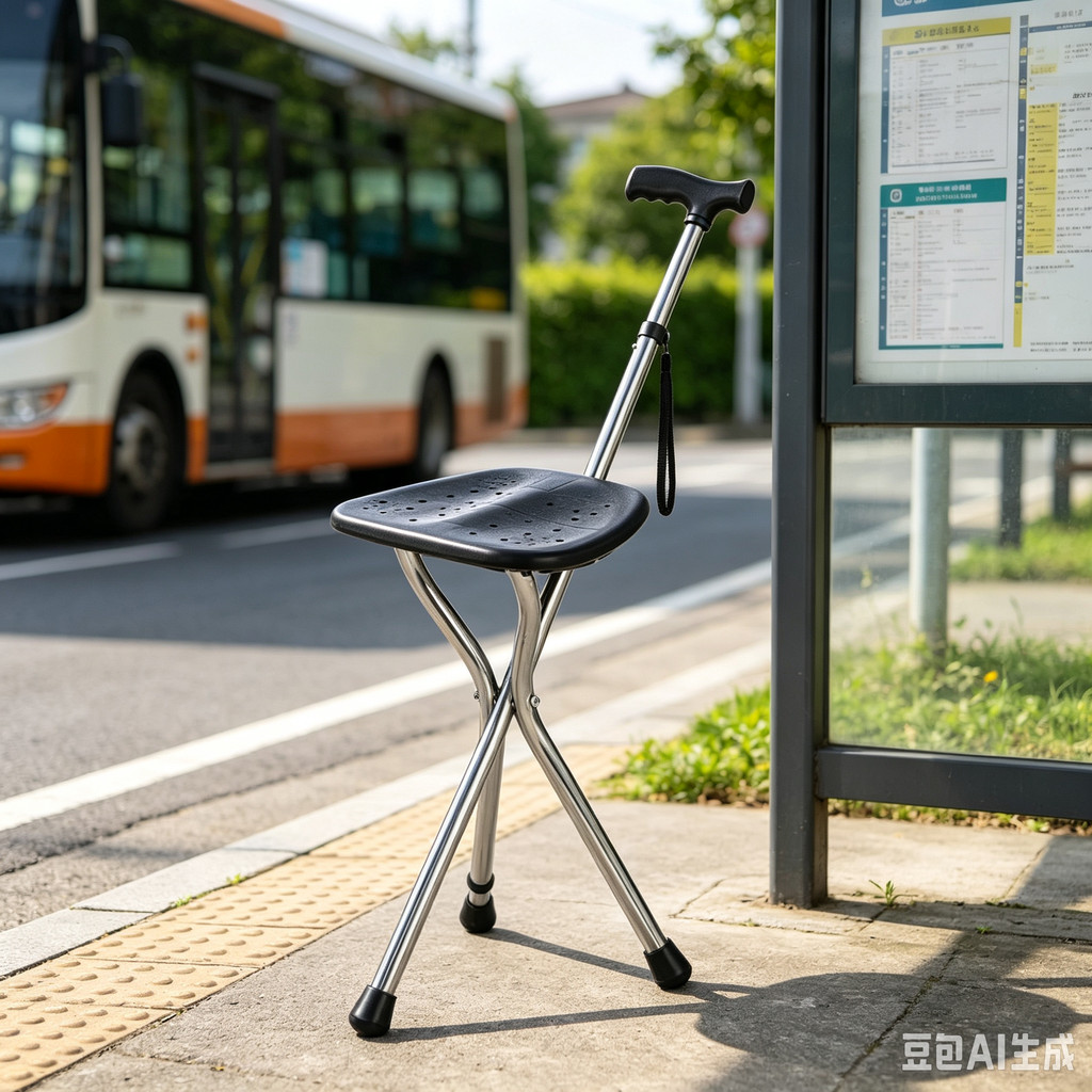 Walking Cane Stool Elderly Anti-Slip Folding Walking Cane Chair--- &- &- * &&&&----、walking aid、tongkat orang tua、tongkat lipat、tongkat 4 kaki、Foldable stick for elderly、 kaki 4、拐杖椅子