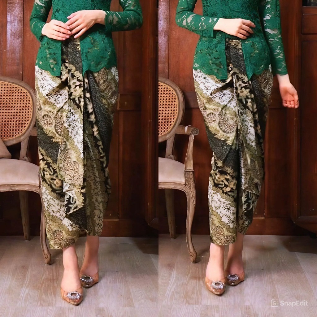 Pario Batik/ Instant Skirt Ready-to-Wear Batik Skirt Tassel Kebaya Bottom