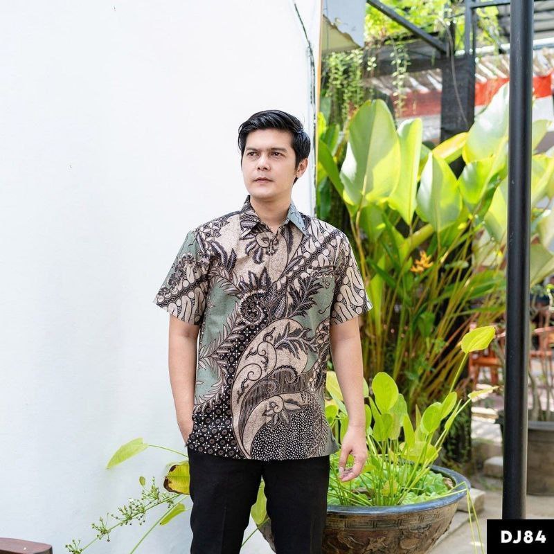 Reliable Must KEMEJA MEN'S BATIK SHIRT LUXURY HEM SHORT SLEEVES - Image 3