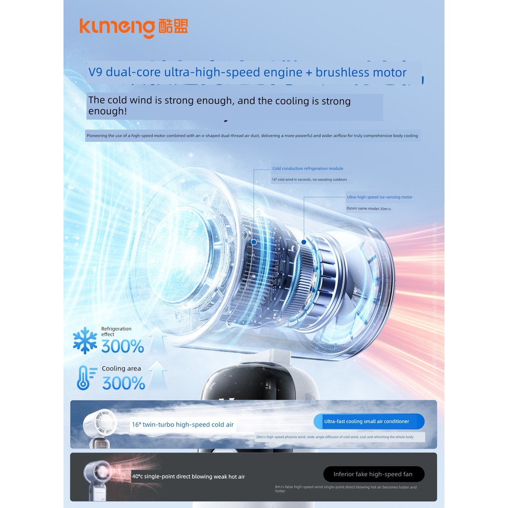 | 制冷小风扇 | 【kipas mini bateri tahan lama】 kipas turbo mini ✱2026 New Style [Refrigeration Small Air Conditioner] Handheld Small Fan Small Silent Long Battery Life usb Charging Fan Portable Mini Portable Hanging Neck Fan Student Dormitory Desktop Cooling Ha