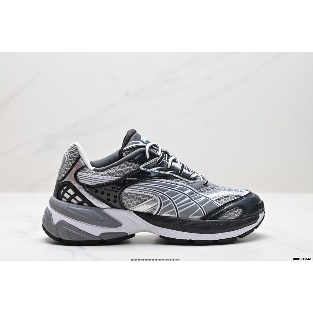 Puma shoes/Puma sneakers Velophasis Technisch Men Women Daddy shoes Thick-Soled shoes Outdoor Running shoes Wear-Resistant High Four Seasons Can Wear LBUD