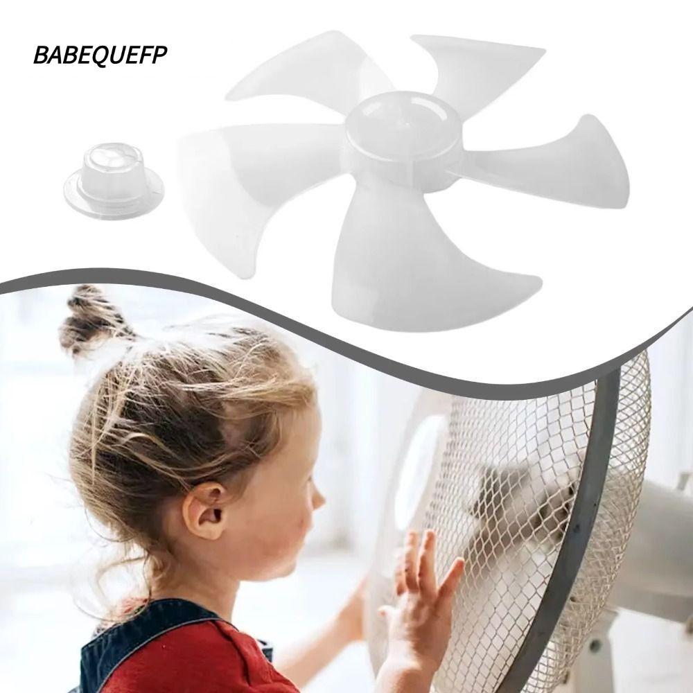 BABEQUEFP Fan Blade, Slow Noise Plastic Five Blades Fan,  Big Wind Leaf Floor Fan for Pedestal Fan Table Fan Wall Fan