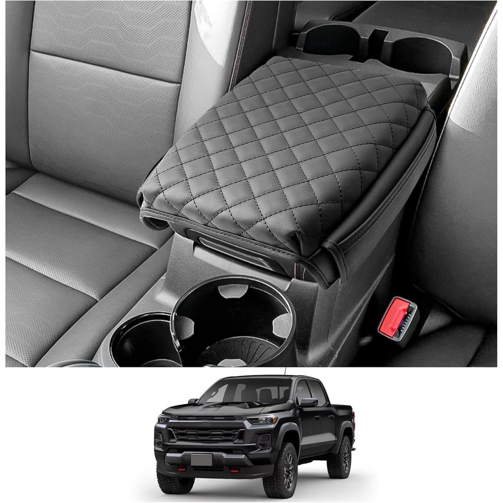 CDEFG 2023 2024 2025 2026 Colorado Canyon Center Console Cover for 2023-2026 Chevy Colorado/GMC Canyon Armrest Cover Middle Console Pad Consola Cover 2025 2024 Colorado Canyon Truc