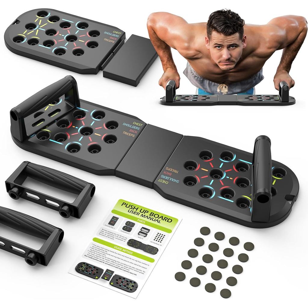 Papan Tekan Tubi Pelbagai Fungsi 9-in-1 Multifunctional Push Up Board