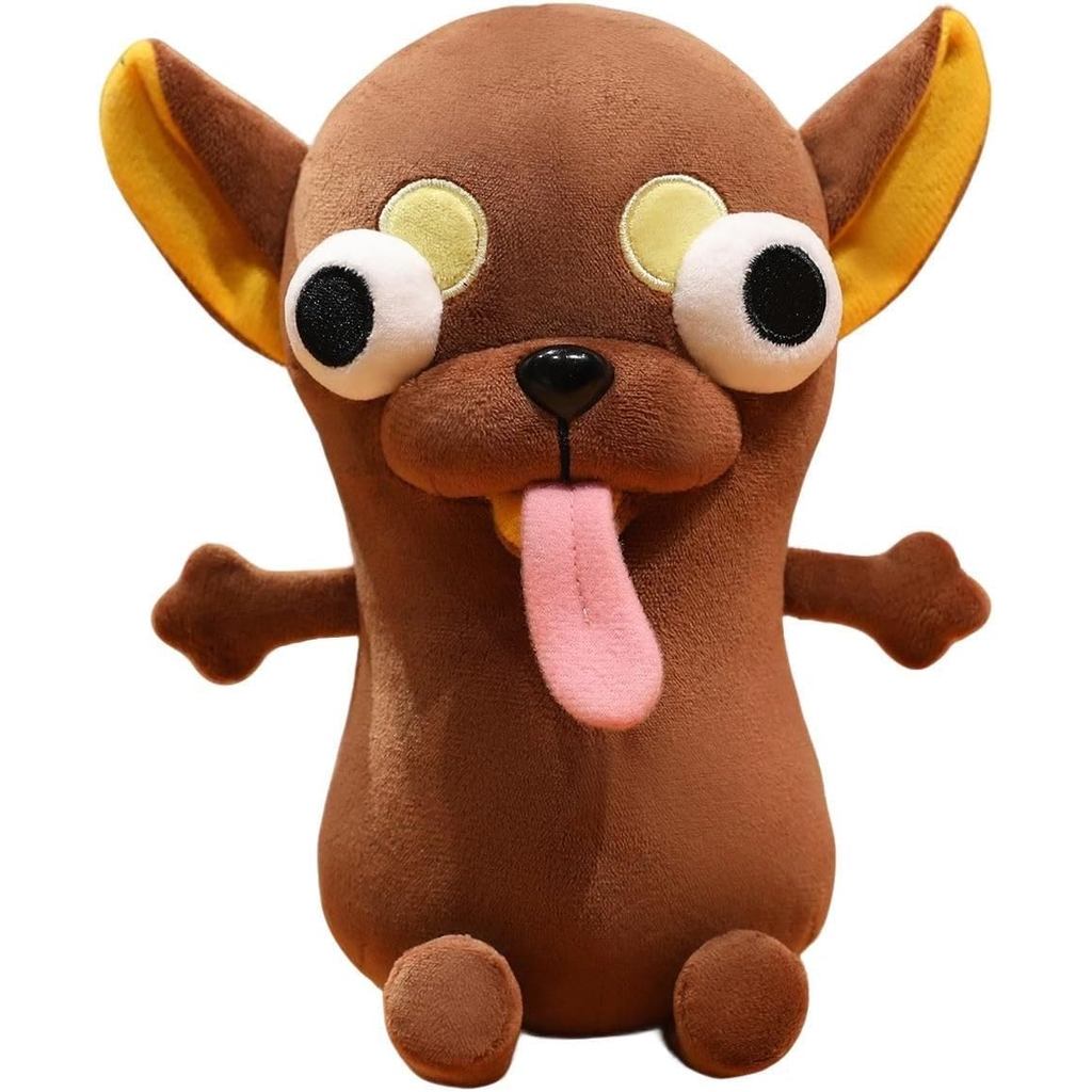 RichRabbit Anak Patung Chihuahua Coklat Lucu, Haiwan Boneka Comel dan Kurang Menarik dengan Ekspresi Konyol, Hadiah Hebat untuk Mereka yang Suka Mainan Anjing Unik