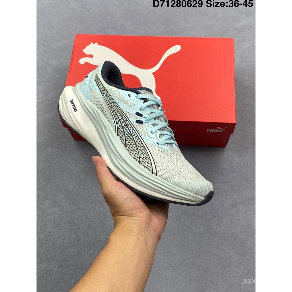 Puma shoes/Puma sneakers Deviate Nitro 3 男女跑步鞋 休闲跑鞋休闲鞋回弹耐磨慢跑舒适百搭简约网面 AKEK