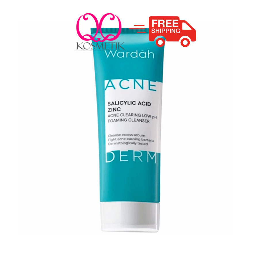 WARDAH Acnederm Foaming Cleanser 100ml | Salicylic Acid Zinc Acne Clearing Low pH