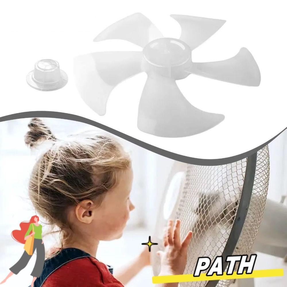 PA-HOME Five Blades Fan, Slow Noise Plastic Fan Blade,  Big Wind Fan Accessories for Pedestal Fan Table Fan Wall Fan
