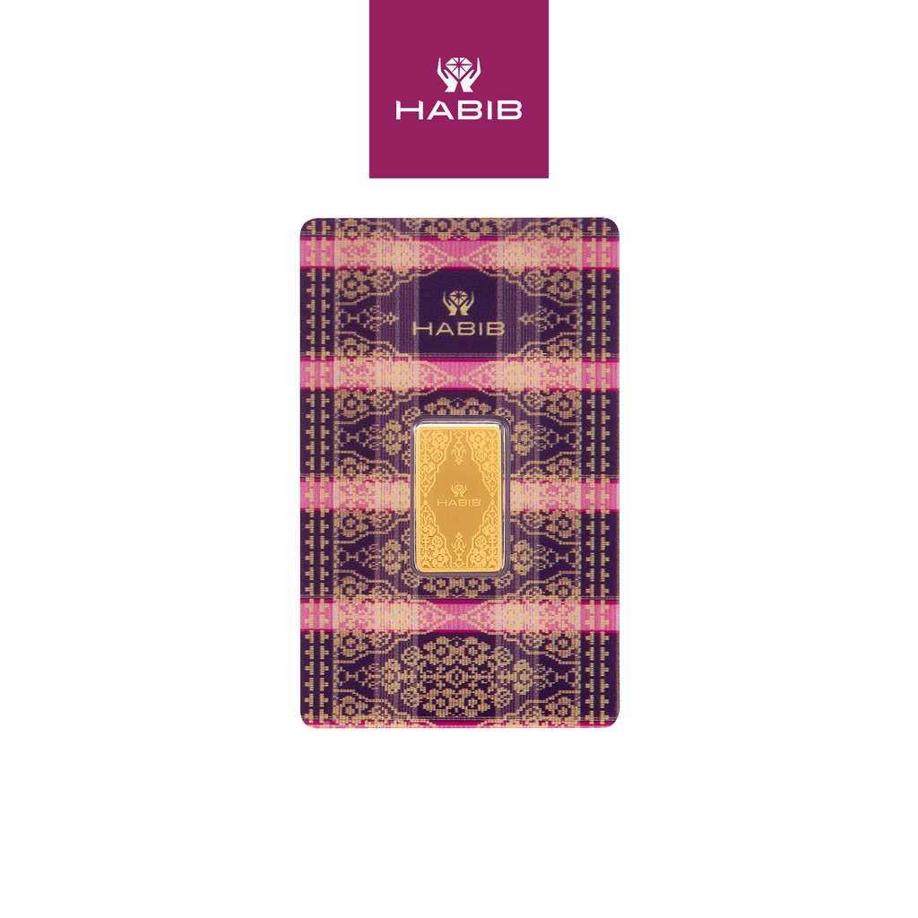 HABIB 5g 999.9 Gold Bar Songket Collection