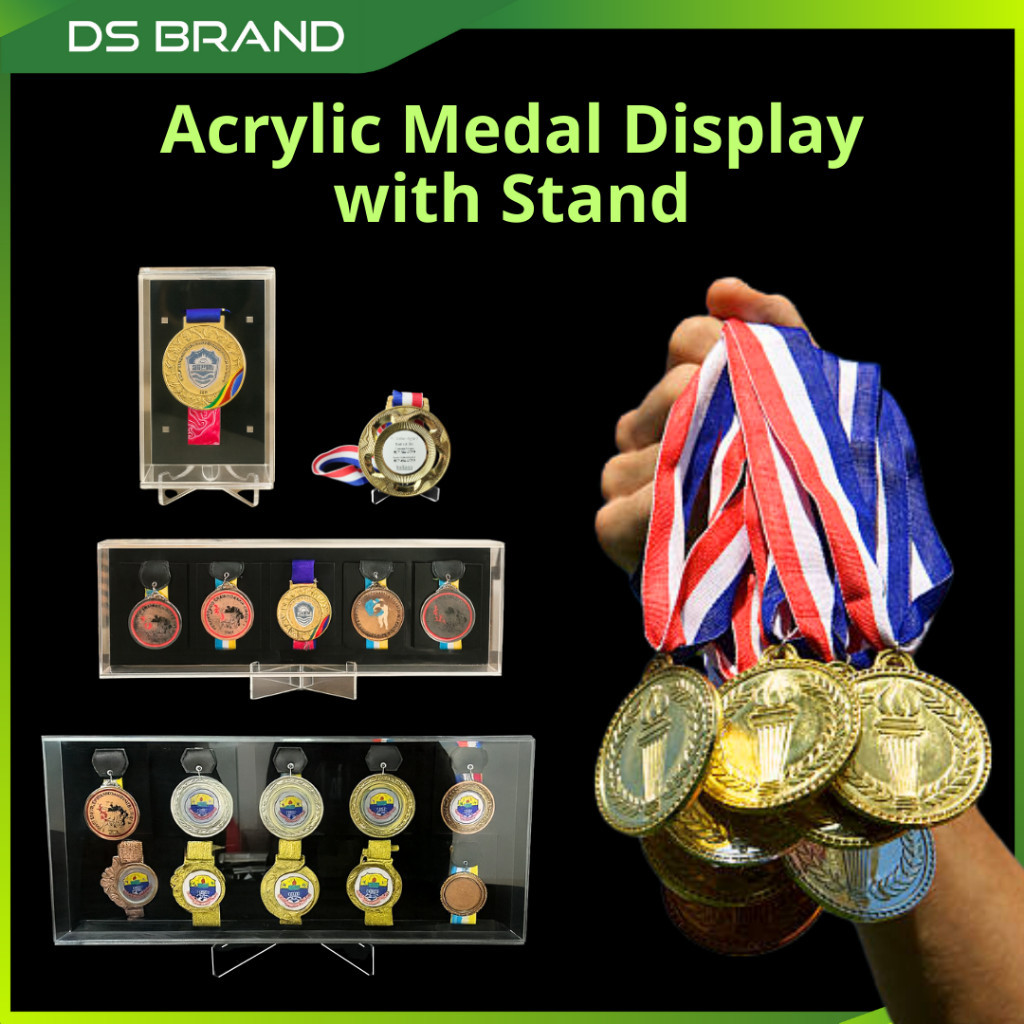 Paparan Penutup Habuk Pingat disertakan dengan Penyangga / Medal Dust Cover Display come with Stand and push stick M5