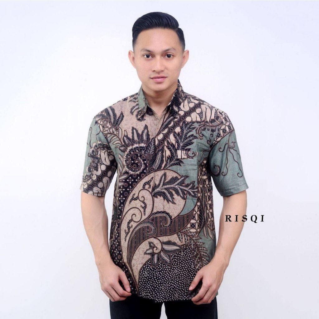 Premium Must KEMEJA Father son couple batik shirts boys' uniform ML XL XXL Have Multi - Image 5