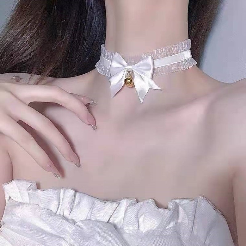 Summer Cover Neck Scars Bow Female Thyroid Post-operative Cover Chain Towel New Style Influencer Necklace Accessories Temperament