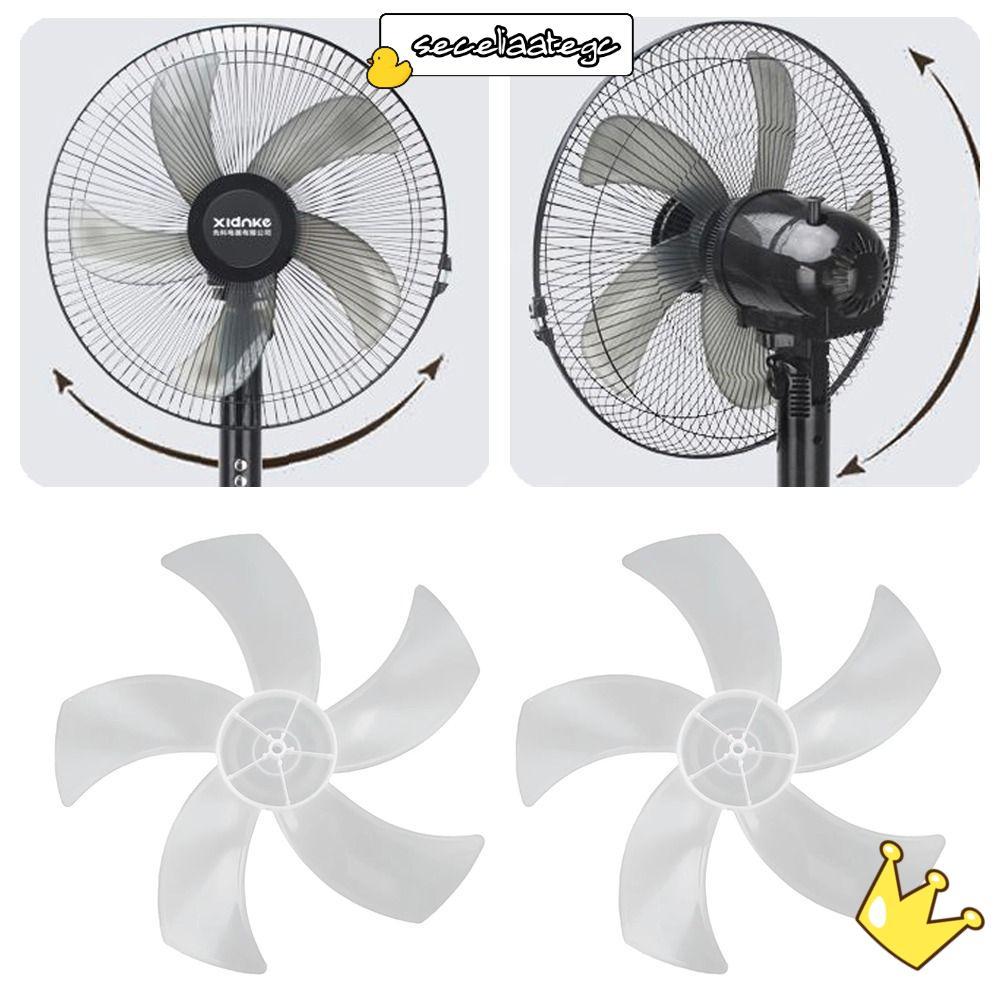 SECELPH Fan Blade, Slow Noise Big Wind Five Blades Fan,  Plastic Leaf Floor Fan for Pedestal Fan Table Fan Wall Fan