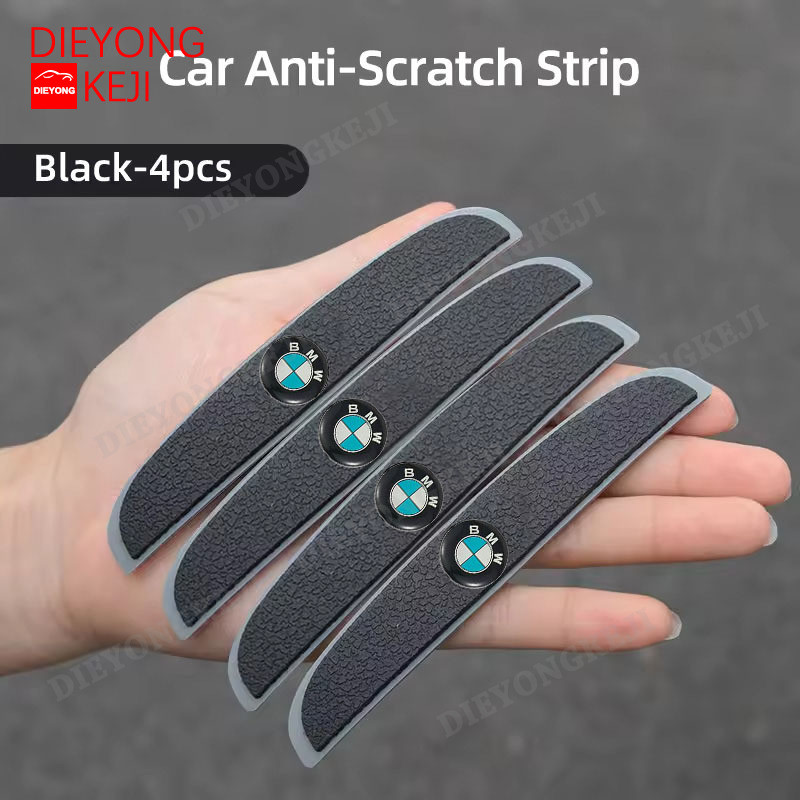 [Ready Stock] 4Pcs BMW Logo Rubber Anti Collision Strip Car Door Rearview Mirror Protector Stickers for BMW F10 F46 G20 G30 F20 F48 X1 X2 X3 X4 1 2 3 5 7 Series M2 M3 M4 M5 M6 216 218I 318I 320I 520I