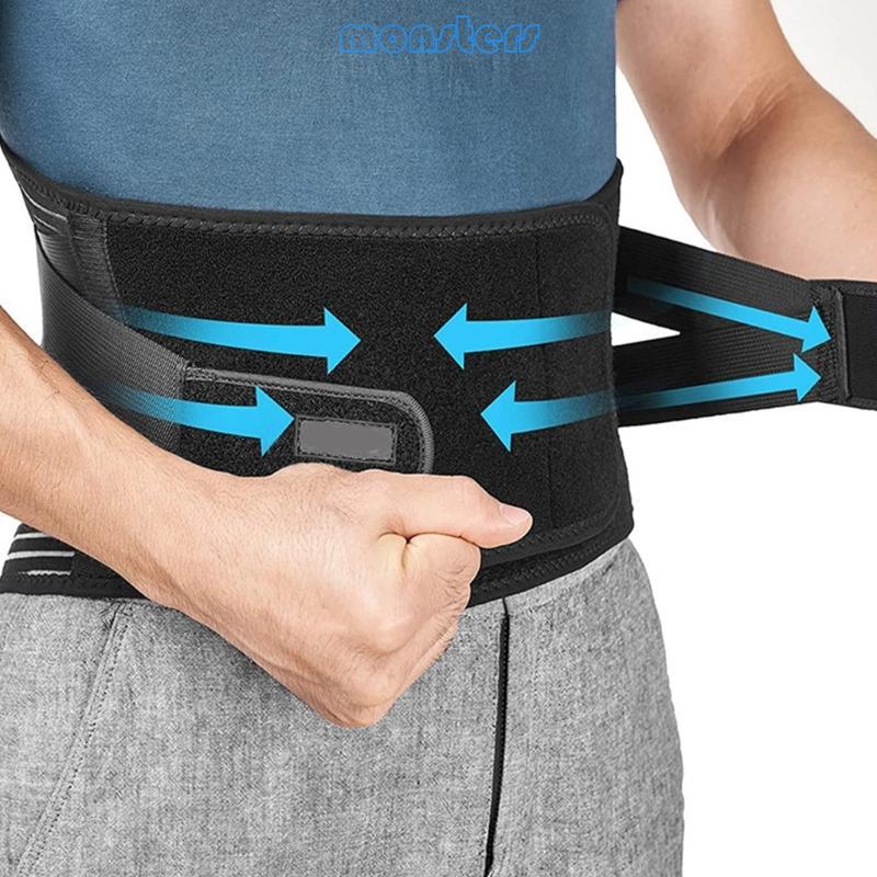 Mon Waist Support Belt Adjustable Lumbar Back Brace Back Support Belt for Back Pain